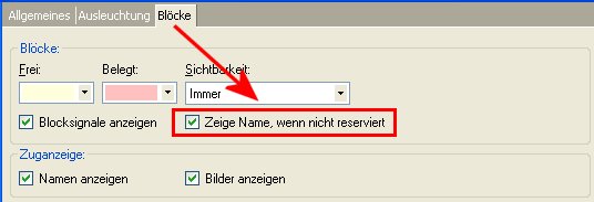 Blocknamen immer anzeigen (nur TC7 Gold)