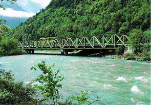 Postkarte SBB, SKR 1936, Schaper-Krupp-Reichsbahnbrücke, Silenen 2010